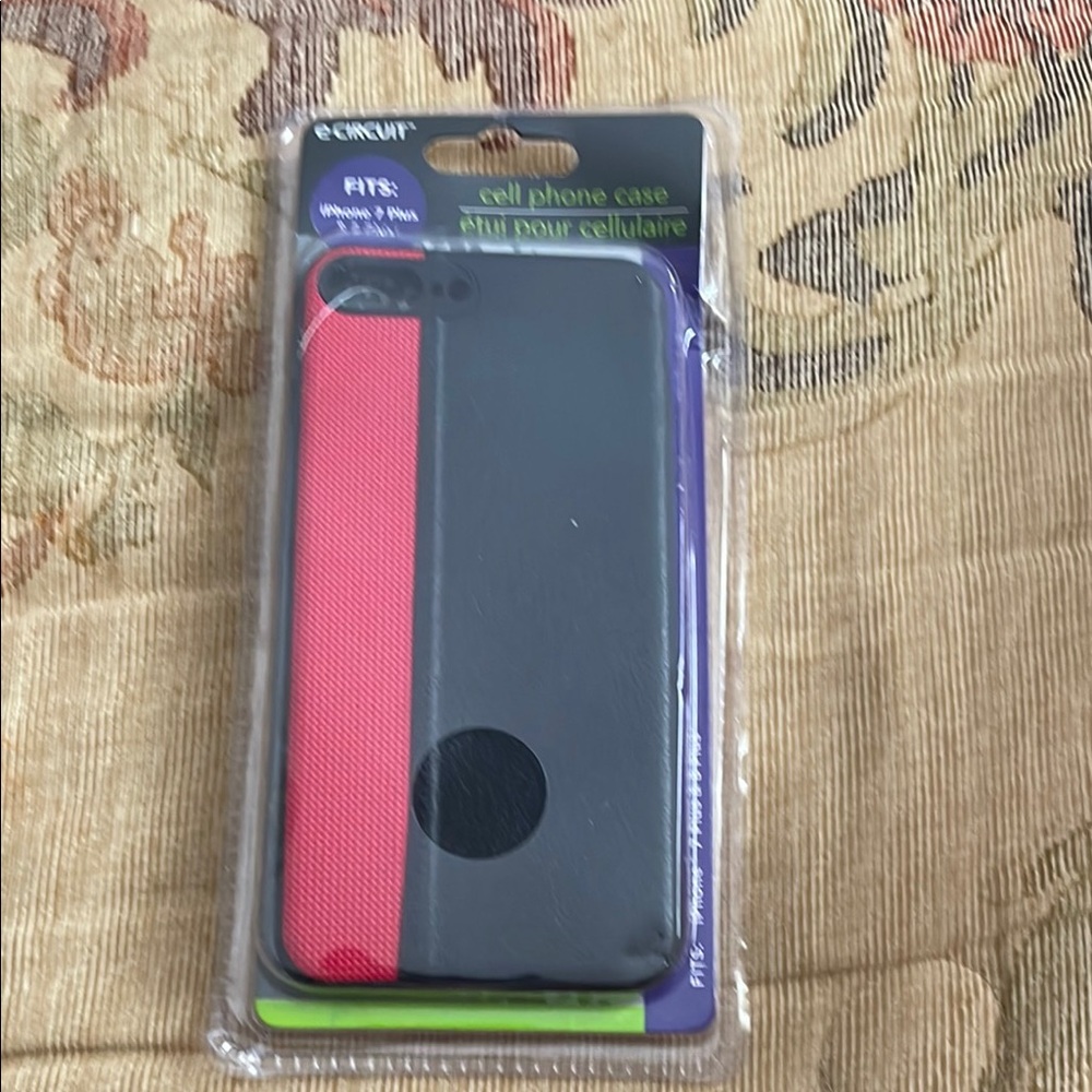 Cricut Black and Red Cell Phone Case for iPhone